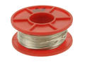 Silver plated wire; DSM08-22mb; solid; Cu; silver plated; 0,8mm; -200...+800°C; 100g spool; Innovator; RoHS