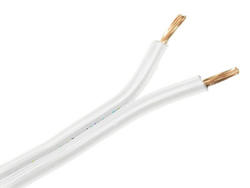 Przewód; głośnikowy; SMYp; 2x0,35mm2; linka; Cu; biały; PVC; płaski; max +70°C; 50V; szpula 200m; Mercor; RoHS