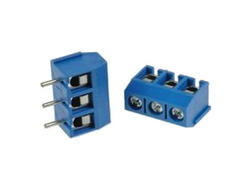 Terminal block; DG301-5.0-03P; AK301; 3 ways; R=5,00mm; 10mm; 15A; 300V; through hole; straight; round hole; cross screw; screw; horizontal; 1,5mm2; blue; Degson; RoHS