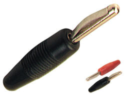 Banana plug; 4mm; VON30 930 047 100; black; 51mm; solder; 30A; 60V; nickel plated brass; PVC; Hirschmann; RoHS
