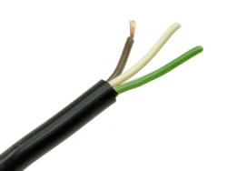 Wire; data transmission; Technotronik; LIYY; 3x0,25mm2; stranded; Cu; black; PVC; round; 300V; 200m reel; Technokabel; RoHS