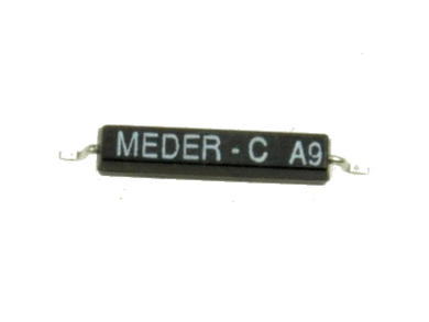 Sensor; reed; MK16C-2; 2,3x2,3x11,5mm; cuboid; NO; 10÷30AT; 500mA; 200V; AC; surface mounted; Meder; RoHS