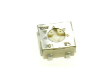Potentiometer; mounting; single turn; TS4YJ201M; 200ohm; linear; 20%; 0,25W; surface mounted (SMD); cermet; TS4; Vishay; RoHS