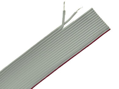 Wire; flat; płaski AWG28/16 HQ; 16x0,09mm2; 0,09mm2; gray; PVC; tape; core spacing 1,27mm; max +105°C; 300V; 30,5m spool; RoHS