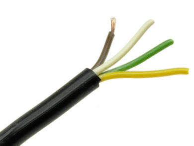 Wire; data transmission; Technotronik; LIYY; 4x0,50mm2; stranded; Cu; black; PVC; round; 300V; 200m reel; Technokabel; RoHS