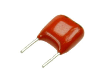 Capacitor; polyester; MKT; 100nF; 100V DC/63V AC; PCMT367; PCMT36786104; 5%; 4x7,5x8mm; 5mm; bulk; -55...+105°C; Pilkor; RoHS