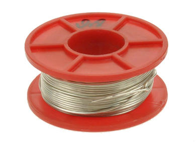 Silver plated wire; DSM08-22mb; solid; Cu; silver plated; 0,8mm; -200...+800°C; 100g spool; Innovator; RoHS