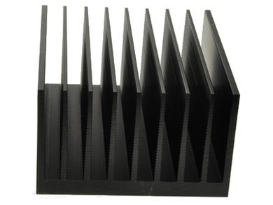 Heatsink; DY-DX 110; without holes; blackened; 110mm; ribbed; 0,91K/W; 99mm; 60mm