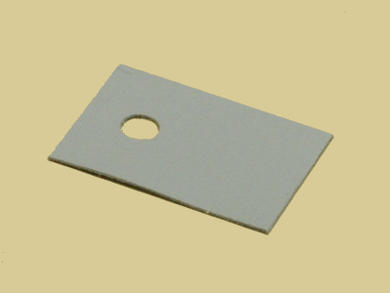 Pad; TO220; SMICA-TO220; silicone; 13mm; 18mm; 0,3mm; with hole; RoHS
