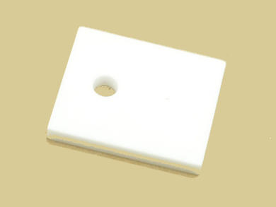 Pad; TO218; AOS218; ceramics; 21mm; 25mm; 3mm; with hole; Fisher; RoHS