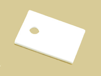 Pad; TO220; AOS220; ceramics; 12mm; 18mm; 1,5mm; with hole; Fisher; bulk; RoHS