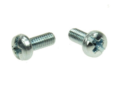 Screw; WKKM256; M2,5; 6mm; 8mm; spherical; philips (+); slotted; galvanised steel; BN1435