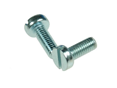 Screw; WWPM38; M3; 8mm; 10mm; cylindrical; slotted; galvanised steel; BN330