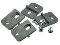 Mounting bracket; MF-001DG; ABS; dark gray; 26,7x36,8mm; 1kpl = 4części + śruby; Gainta; RoHS