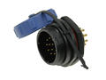 Plug; SP2112/P12-1C; 12 ways; solder; 0,75mm2; SP21; for panel; 21mm; IP68; 5A; 400V; Weipu; RoHS