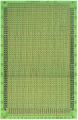 Circuit board; multipurpose; UM-26; 2196; 100x160; 2,54mm; drilled; 1pcs.; green
