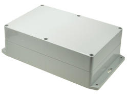 Enclosure; multipurpose; G232MF; polycarbonate; 222mm; 146mm; 75mm; IP65; light gray; mounting flange; Gainta; RoHS