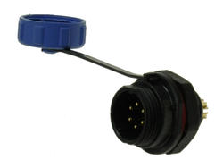 Plug; SP1312/P6-C; 6 ways; solder; 0,75mm2; SP13; for panel; 13mm; IP68; 5A; 125V; Weipu; RoHS