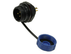 Plug; SP1312/P3-C; 3 ways; solder; 2,0mm2; SP13; for panel; 13mm; IP68; 13A; 250V; Weipu; RoHS