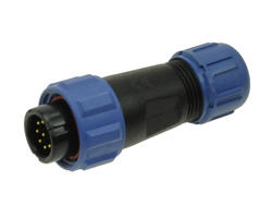 Plug; SP1310/P9I-N; 9 ways; solder; 0,75mm2; 4-6,5mm; SP13; for cable; IP68; 3A; 125V; Weipu; RoHS