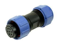 Socket; SP1710/S7I; 7 ways; straight; solder; 0,75mm2; 6-10mm; SP17; for cable; IP68; 5A; 400V; Weipu; RoHS