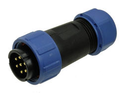 Plug; SP2110/P7II-1N; 7 ways; solder; 2,0mm2; 7-12mm; SP21; for cable; IP68; 15A; 500V; Weipu; RoHS
