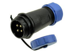 Wtyk; SP2111/P4II-1C; 4 tory; lutowany; 4,0mm2; 7-12mm; SP21; na przewód; IP68; 30A; 500V; Weipu; RoHS