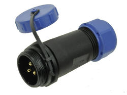 Wtyk; SP2111/P3II-1C; 3 tory; lutowany; 4,0mm2; 7-12mm; SP21; na przewód; IP68; 30A; 500V; Weipu; RoHS