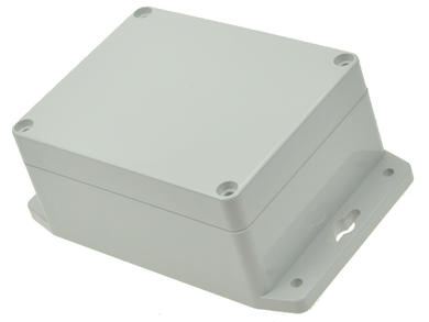 Enclosure; multipurpose; G212MF; polycarbonate; 115mm; 90mm; 55mm; IP65; light gray; mounting flange; Gainta; RoHS