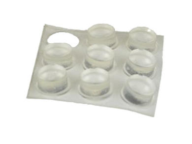 Rubber feet; fi12,7; rubber; natural; 6,3x12,7mm; self-adhesive; RoHS