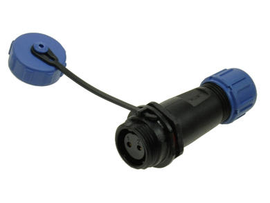 Socket; SP1311C/S2I-C; 2 ways; solder; 2,0mm2; 4-6,5mm; SP13; for cable; IP68; 13A; 250V; Weipu; RoHS