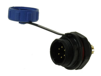 Wtyk; SP1312/P6-C; 6 torów; lutowany; 0,75mm2; SP13; na panel; 13mm; IP68; 5A; 125V; Weipu; RoHS
