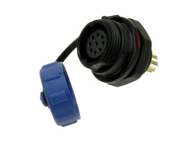 Socket; SP1312/S9; 9 ways; solder; 0,75mm2; SP13; for panel; 13mm; IP68; 3A; 125V; Weipu; RoHS