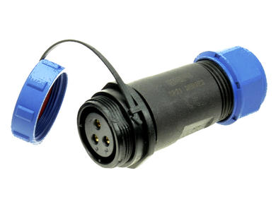 Socket; SP2111C/S3II-1C; 3 ways; solder; 4,0mm2; 7-12mm; SP21; for cable; IP68; 30A; 500V; Weipu; RoHS