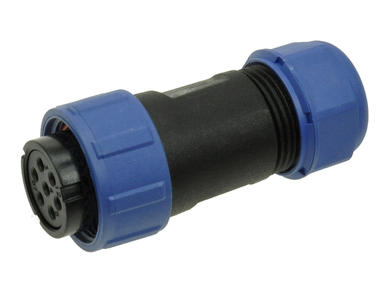 Gniazdo; SP2110/S7II-1N; 7 torów; lutowany; 2,0mm2; 7-12mm; SP21; na przewód; IP68; 15A; 500V; Weipu; RoHS