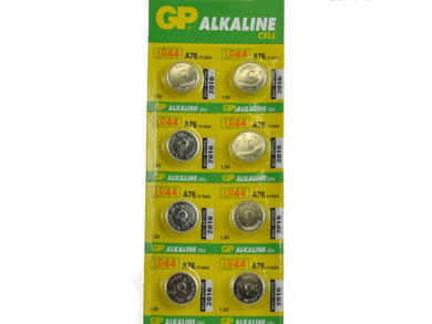 Battery; alkaline; AG13/L1154/LR44; 1,5V; blister; fi 11,6x5,4mm; GP Batteries; AG13; L1154; LR44