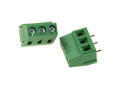 Terminal block; DG128-5.0-03P; AK128; 3 ways; R=5,00mm; 14,1mm; 10A; 300V; through hole; straight; square hole; cross screw; screw; horizontal; 2,5mm2; green; Degson; RoHS