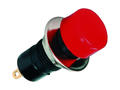 Przełącznik; przyciskowy; PB301AR; ON-OFF; czerwony; bez podświetlenia; do lutowania; 2 pozycje; 3A; 125V AC; 14mm; 25mm; Highly