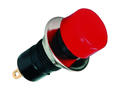 Switch; push button; PB301AR; ON-OFF; red; no backlight; solder; 2 positions; 3A; 125V AC; 14mm; 25mm; Highly