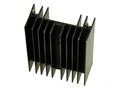 Heatsink; DY-KY/5; with hole; with 2 solder pins; blackened; 50mm; H; 5,4K/W; 40mm; 20mm