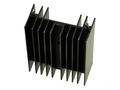 Radiator; DY-KY/5; z 2 pinami do druku; z otworem; czerniony; 50mm; H; 5,4K/W; 40mm; 20mm