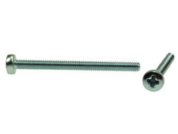 Screw; WKKM2530; M2,5; 30mm; 32mm; spherical; philips (+); galvanised steel; BN384