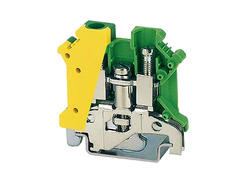 Złączka; na szynę DIN; uziemiająca; PC6-PE; zielono-żółty; śrubowy; 0,2÷6mm2; 1 tor; Degson; RoHS
