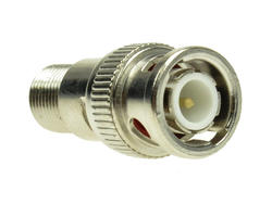 Adapter plug / socket; BNC; F; WGBNC; straight; white; silver; Vitalco; RoHS