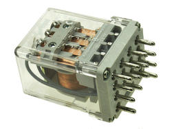 Relay; electromagnetic industrial; R15-1014-23-1110; 110V; DC; 4PDT; 10A; for socket; Relpol; RoHS