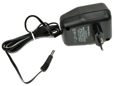 Zasilacz; wtyczkowy; ZNT12V750mA; transformatorowy; 12V DC; 750mA; 2,5/5,5mm prosty; kolor czarny; Tatarek