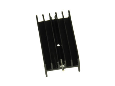 Radiator; z otworem; z pinem do druku; V7142/4-1p1; czerniony; 40mm; H; 10,5K/W; 23mm; 16mm; RoHS