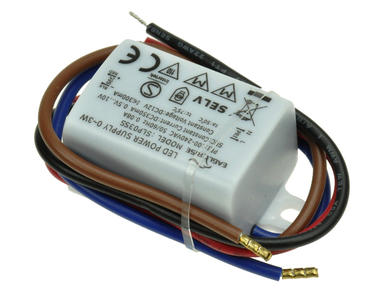 Power Supply; for LEDs; SLP03SS; 0,5÷10V DC; 350mA; 3,5W; constant current design; IP65; EagleRise