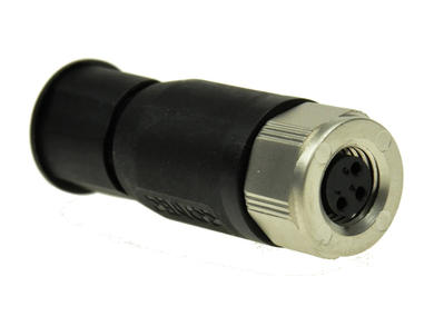 Socket; 42-00002; M8-3p; 3 ways; straight; spring; 0,14÷0,34mm2; 4-5,5mm; for cable; black; IP67; 3A; 60V; Conec; RoHS