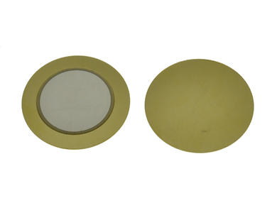 Piezoelectric buzzer; FT-35T-3.4A1; dia. 35mm; 3,3kHz; surface mounted (SMD); extern driven; brass; diaphragm; 0,5mm; 26nF